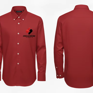 Wholesale Custom Logo <b>Men</b> <b>Dress</b> Shirt Slim Fit Long Sleeve Cotton Blend Formal Business Office Wear Bulk Supply - Product Image 3