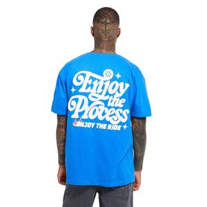 เสื้อยืดลำลองฤดูร้อนใหม่ 2026 ผ้าฝ้าย 100% แขนสั้น ผู้ชาย เนื้อผ้านุ่ม สีฟ้า - Product Image 2