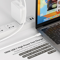 Adaptateur secteur USB-C pour ordinateur portable de haute qualité 100W pour MacBook Pro Air iPad Chargeur rapide 100W Neuf