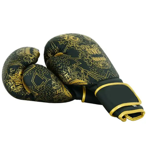 Gants de boxe en cuir professionnels avec logo personnalisé pour la protection lors de l'entraînement en extérieur - Product Image 2