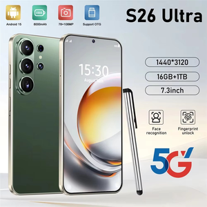 สมาร์ทโฟน S26 Ultra 5G คุณภาพสูง ปลดล็อคแล้ว หน่วยความจำ 16GB+1TB หน้าจอ HD ขนาดใหญ่ 7.3 นิ้ว แบตเตอรี่ 8000mAh พร้อมปากกาสไตลัสในตัว - Product Image 4