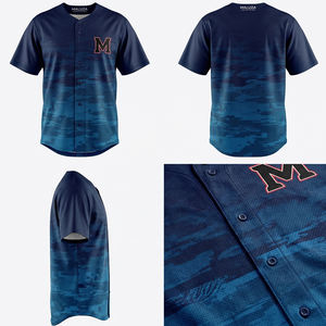 Camiseta de Béisbol con Camuflaje Digital Inspirada en el Estilo Urbano, Uniforme Deportivo Transpirable de Primera Calidad, Ropa MALUZA INDUSTRIES - Product Image 6