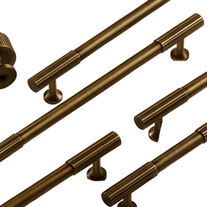 Ensemble de poignées et boutons de meuble classiques en laiton massif, quincaillerie de mobilier assortie de qualité supérieure pour tiroirs, armoires, placards et décoration de cuisine - Product Image 3