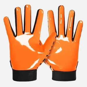 Guantes de Fútbol Americano Personalizados al por Mayor, Nuevos, con Agarre Antideslizante, Dedos Completos, Correa de Muñeca Ajustable - Product Image 2