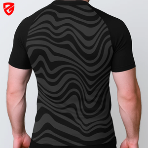Manufacturer OEM <b>Rash</b> <b>Guard</b> <b>Men</b> Sublimation Printed Spandex Bjj <b>Rash</b> <b>Guard</b> MMA Rashguard Compression Shirts - Product Image 2