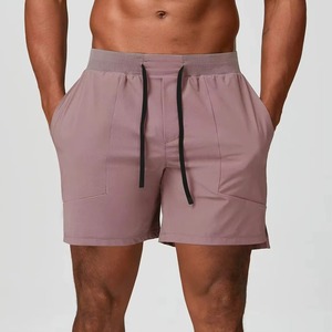 Pantalones Cortos Deportivos de Compresión para Hombre, de Lana, Color Sólido, para Gimnasio, Entrenamiento, Running y Deportes, Venta al Por Mayor Personalizada - Product Image 2