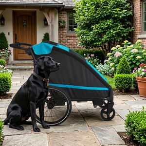 Remorque vélo poussette pour grands chiens KS-6200 OEM/ODM avec suspension indépendante, pneus gonflables 20 pouces / roues pivotantes en EVA 8 pouces, design léger - Product Image 2