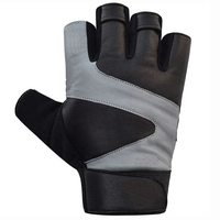 Gants de sport unisexes demi-doigts en maille respirante antidérapants pour la musculation et l'entraînement, fermeture à enfiler