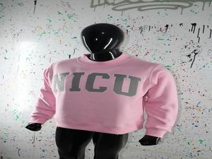 Sweat-shirt à capuche NICU PINK 100% coton, broderie appliquée, velours, coupe ample, hiver, uni, teint, CLUSH SPORTS - Product Image 2