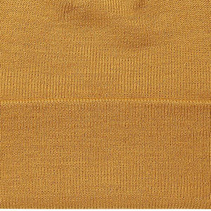 Unisex Mustard Yellow Beanie Hat Solid Color Knit <b>Winter</b> <b>Cap</b> Casual Style 56-58CM Head Circumference Acrylic Material - Product Image 6