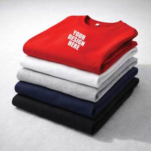 Sudaderas extragrandes para hombre de alta calidad OEM, informales, de algodón French Terry, manga larga, cuello redondo, 330 g/m², venta al por mayor - Product Image 2