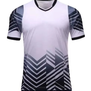 ชุดฟุตบอลผ้าฝ้าย 100% แขนสั้น ปรับแต่งได้ คุณภาพสูง สำหรับฝึกซ้อม - Product Image 1