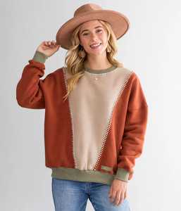 Sudadera con capucha y cremallera de color liso para mujer, con hombros caídos, de forro polar, estilo casual para otoño - Product Image 1