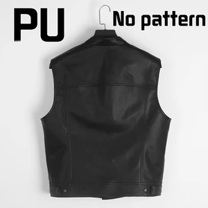 Chaleco de Cuero Vacuno para Hombre, de Alta Calidad, Resistente al Viento, Transpirable e Impermeable, con Logotipo Frontal en Tela Tejida, para la Temporada de Primavera 2026 - Product Image 3