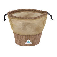 Sac à cordon en maille personnalisé 2026, organisateur d'équipement de camping en Ripstop, pochette de rangement extérieure respirante OEM, sac à cosmétiques, sac anti-poussière