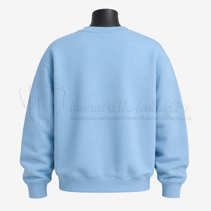Wholesale Plain Crew Neck Sweatshirt Long Sleeve Cotton Custom Logo Oversize Embroidery Men's Sweatshirt <b>Sweater</b> - Product Image 2