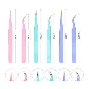 Vente flash - Ensemble de pinces à cils en acier inoxydable japonais - 4 pinces à cils non corrosives - Product Image 6