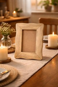 Wooden Photo <b>Frame</b> Table Top & <b>Wall</b> Hanging Picture <b>Frame</b> for Home Office Bedroom Living Room Decor - Product Image 2