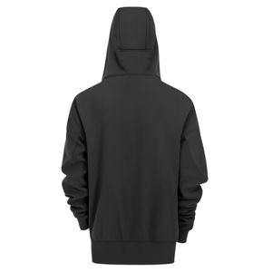 Sweat à capuche en polaire pour homme - Coton uni, séchage rapide, respirant, coupe classique avec poches - Product Image 3