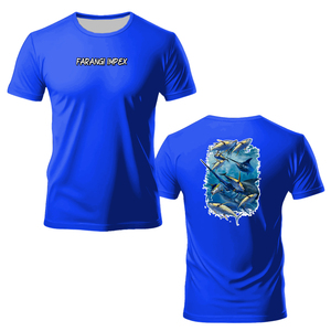 เสื้อฮู้ดดี้ตกปลาแขนสั้นพิมพ์ลายปลา แห้งเร็ว ป้องกันรังสียูวี UPF50+ เสื้อผ้าตกปลาป้องกัน UV  สั่งผลิตได้จำนวนน้อย - Product Image 6