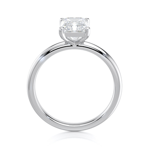 Bague solitaire en or massif 14 carats avec diamant de laboratoire taille radiant certifié IGI, bijoux minimalistes pour fiançailles, mariage et fêtes, vente en gros - Product Image 2