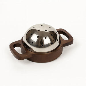 Wholesale Dark Wood <b>Bakhoor</b> Burner Stainless Steel Dome Lid Bulk Arabian <b>Oud</b> Incense Holder Modern Mabkhara Home Fragrance Set - Product Image 1