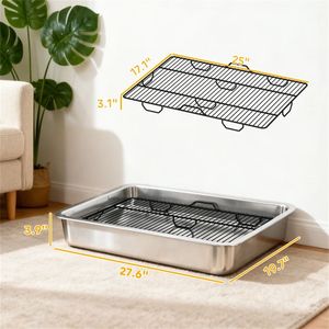 Vassoio in Acciaio Inossidabile per Addestramento Cani, per Cucce e Mobili - Product Image 6