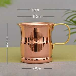 Taza de Cobre Martillada Hecha a Mano de la Mejor Calidad, Vajilla Duradera para Fiestas al Aire Libre e Interiores, Disponible para la Venta - Product Image 5