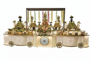 Mostrador rectangular de acero inoxidable con LED para catering - Product Image 2