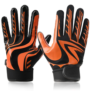 Gants de football américain de haute qualité avec logo personnalisé, pour receveurs, respirants, avec une adhérence super collante pour les conditions météorologiques froides - Product Image 1