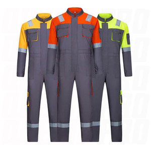 Ropa de Trabajo de Seguridad Reflectante, Pantalones Resistentes al Fuego e Impermeables, Overoles de Tela No Tejida, Ropa de Trabajo Protectora Industrial - Product Image 1