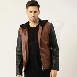Veste d'hiver en cuir pour homme, coupe-vent, nouvelle mode streetwear, fabrication directe en usine, vente en gros, marque personnalisée, qualité supérieure, hiver chaud - Product Image 2