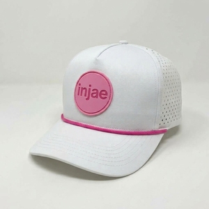 Casquette de golf personnalisée à 5 panneaux, logo perforé découpé au laser, patch OEM ODM, marque privée, fabricant en gros, faible MOQ - Product Image 3