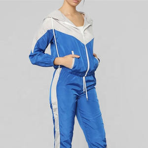 Conjunto de 2 Piezas de Chaqueta Cortavientos Ligera de Nailon para Mujer, Traje Cortavientos para Exteriores, Conjunto de Traje Deportivo Impermeable con Logotipo Personalizado OEM - Product Image 5