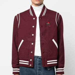 Chaqueta Letterman para Hombre, con Botones al Frente, Estilo Casual Urbano, Chaqueta Letterman para Hombre, Ropa de Abrigo para Uso Diario, Estilo Moderno y a la Moda - Product Image 3