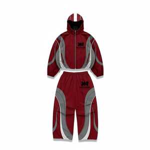 Whiteaura International 2026 - Conjunto Deportivo Cortavientos de Alta Calidad, 2 Piezas, Chaqueta con Cremallera y Pantalones, 100% Nailon, Impermeable, Talla Grande - Product Image 1