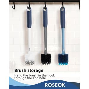 Spazzola 2-in-1 Blu Navy con Manico Lungo per Pulizia Bottiglie e Cannucce, per Bottiglie Sportive in Vetro e Tazze da Caffè, Confezione da 1 - Product Image 6