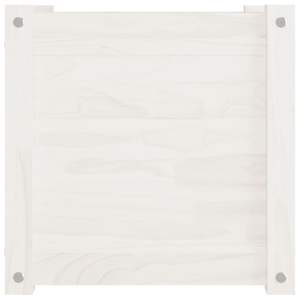 กระถางต้นไม้ไม้สนสีขาวล้วน 15.7 x 15.7 x 15.7 นิ้ว สำหรับปลูกดอกไม้และต้นไม้ - Product Image 5