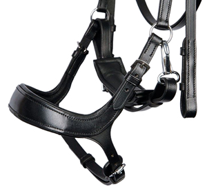 Brida Anatómica de Cuero Genuino Suave de Alta Calidad Horsekraft HK-BR229 con Herrajes Metálicos Personalizables para la Comodidad del Caballo - Product Image 4