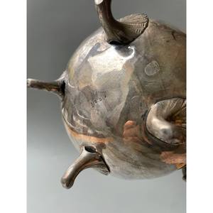 Vintage <b>Silver</b> Coffee Pot Floral Engraved <b>Teapot</b> Decorative Serveware Antique Style Tea Coffee Jug Home Decor - Product Image 6