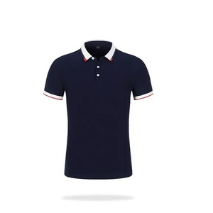 Camiseta de Golf de Manga Corta para Hombre, de Alta Calidad, Antiarrugas, Tejido Sólido, 100% Algodón, con Logotipo Personalizado - Product Image 4