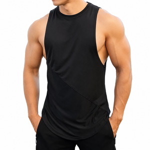 <b>Mens</b> Stringer <b>Singlet</b> Gym Workout Tank Top Lightweight Breathable Comfortable Sports Fitness Training Bodybuilding Activewear - Product Image 1