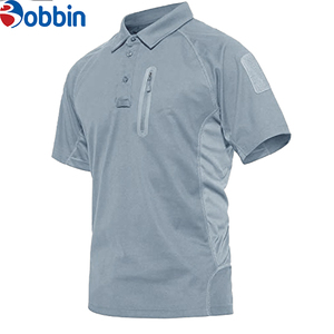 เสื้อโปโลผู้ชายโลโก้แบบกำหนดเอง เสื้อยืด รักษาความปลอดภัย ฟิตเนส ยุทธวิธี กลางแจ้ง โพลีเอสเตอร์ รุ่นใหม่ เสื้อโปโลผู้ชาย ระบายอากาศได้ดี แบบเรียบ - Product Image 1