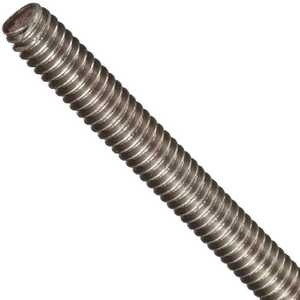 Tige filetée pleine longueur en acier inoxydable durable, polie, taille standard, fixation industrielle, composant de construction robuste - Product Image 1