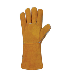 TIG Welding <b>Gloves</b> Heat Resistant Goatskin Cowhide Leather Anti-Cut Hand Arm Protection - Product Image 1