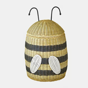Nueva colección de recipientes de ratán con forma de abeja y tapa, hechos en Vietnam, con precio de mayoreo. - Product Image 2