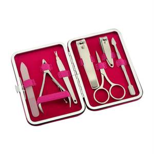 Kit de manucure 7 en 1 en acier inoxydable avec étui, ensemble d'outils portables de style classique pour adultes, 10 en 1 à ressort unique - Product Image 2