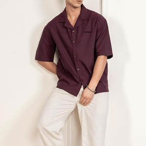 T-shirt à col camp style OEM pour adultes – Personnalisable, décontracté - Product Image 4