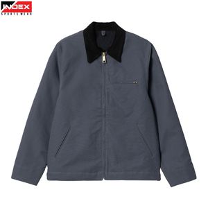 Chaqueta de Trabajo de Lona Industrial Moderna y Resistente con Fabricación de Etiquetas Personalizadas - Product Image 1