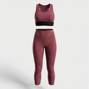 Conjunto de Yoga sin Costuras de Secado Rápido para Mujer, Sujetador Deportivo Reversible, Leggings Transpirables, Ropa Deportiva, Color Personalizado - Product Image 1